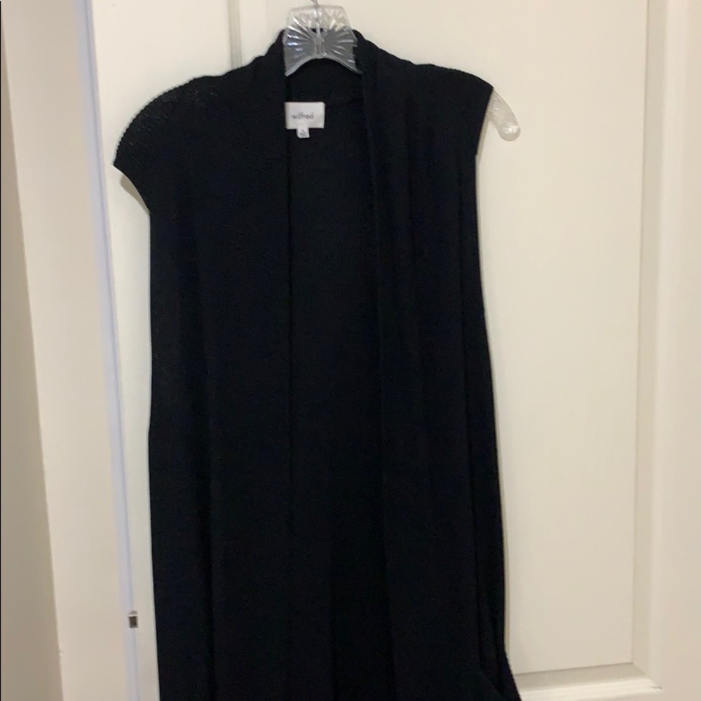 Aritzia  black long vest
